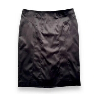 Just Cavalli by Roberto Cavalli Black Satin Pencil Skirt
